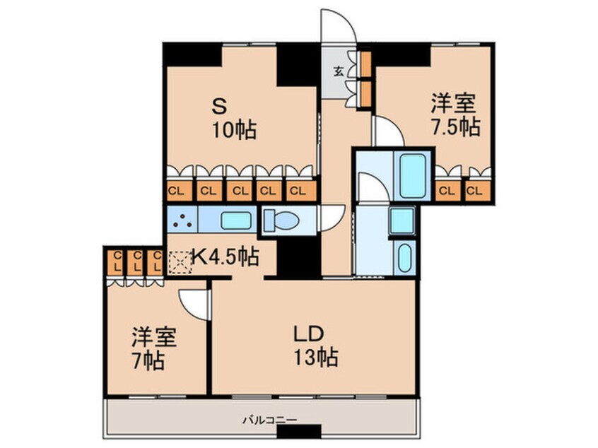 間取図 THE TOKYO TOWERS MID TOWER(5F)