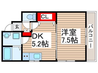 間取図 モンラフィ－ヌ