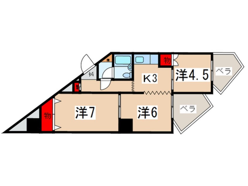 間取図 富士見台ハイツ（306）