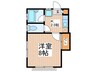 スカイハイム 1Kの間取り