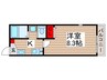 ファースト松戸 1Kの間取り