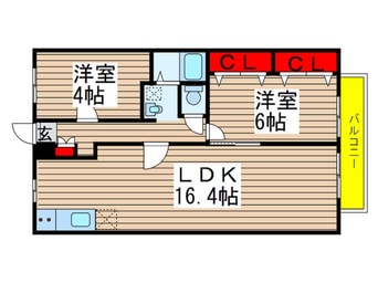間取図 ラ・フォーレあずま
