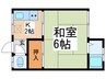 関口荘 1Kの間取り