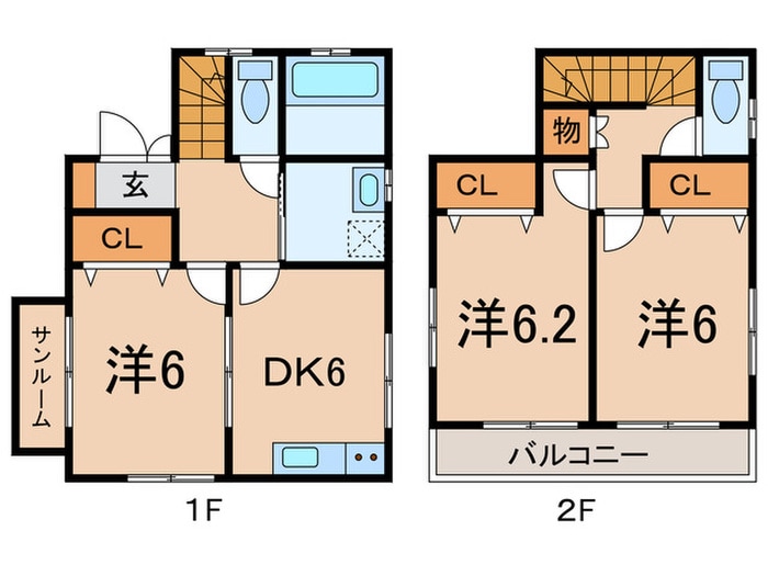 間取り図 仮）大泉学園町8丁目貸家