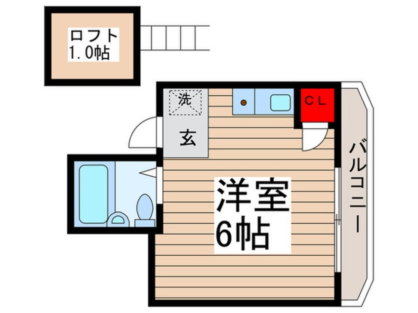 間取図 ローズガーデンタカエイ112番館