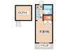 ア－バン８７ 1Kの間取り