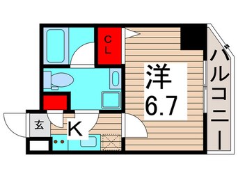 間取図 ｼﾞｪﾉｳﾞｨｱ綾瀬ｽｶｰｶﾞｰﾃﾞﾝ(1401)