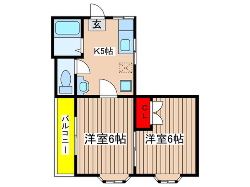 間取図 アパートメントのだめ