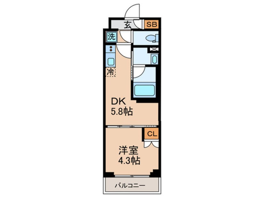 間取図 仮）大田区蒲田本町1丁目ﾏﾝｼｮﾝ