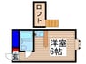 ベルピア八千代台２－２ 1Rの間取り