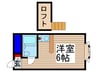 ベルピア八千代台２－２ 1Rの間取り