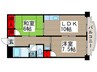 ロイヤルコ－ポ壱番館 2LDKの間取り