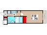 市川妙典レジデンス 1Kの間取り