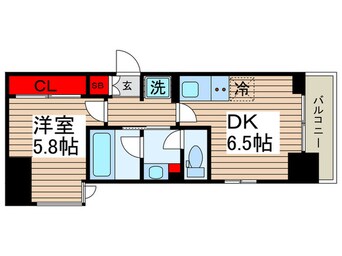 間取図 パークアクシス門前仲町イースト