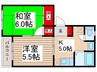 パークフェニックス 2Kの間取り