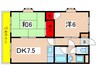 マンションワイズ２ 2DKの間取り