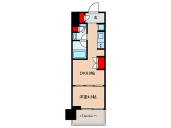 間取図 ウエリスアーバン水天宮前