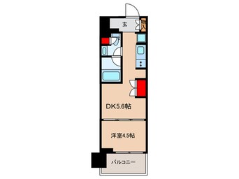 間取図 ウエリスアーバン水天宮前