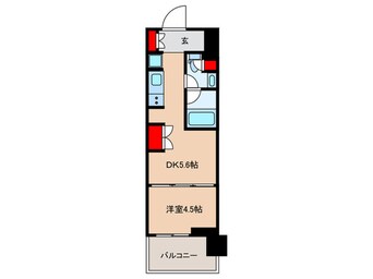 間取図 ウエリスアーバン水天宮前