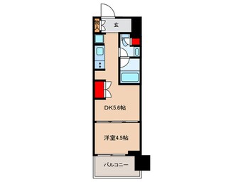 間取図 ウエリスアーバン水天宮前