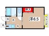 サンハイツ　１ 1Kの間取り