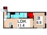 仮）D-ROOM大谷田3丁目PJ　A棟 1LDKの間取り
