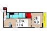 仮）D-ROOM大谷田3丁目PJ　A棟 1LDKの間取り