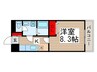 ヴィラ寿 1Kの間取り