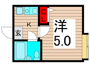 間取図 ﾊﾟﾃｨｵ中川