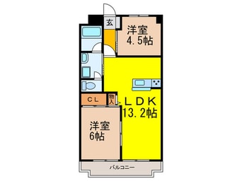 間取図 清水マンション　2号棟