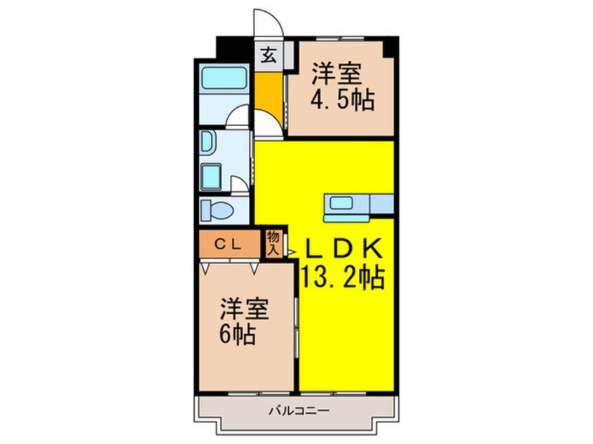 間取図 清水マンション　2号棟