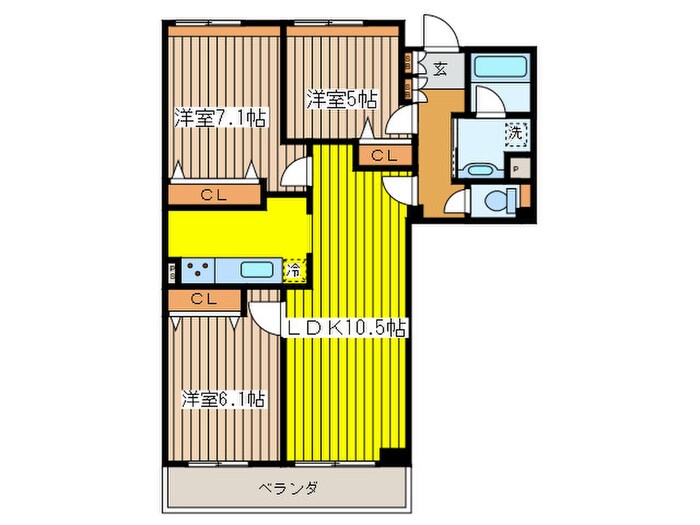 間取り図 アーバンフラッツつつじヶ丘