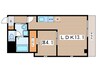 ラシーネONE　PARK　PLACEⅡ 1LDKの間取り