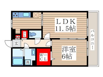 間取図 グランフィ－ルド松江Ⅱ