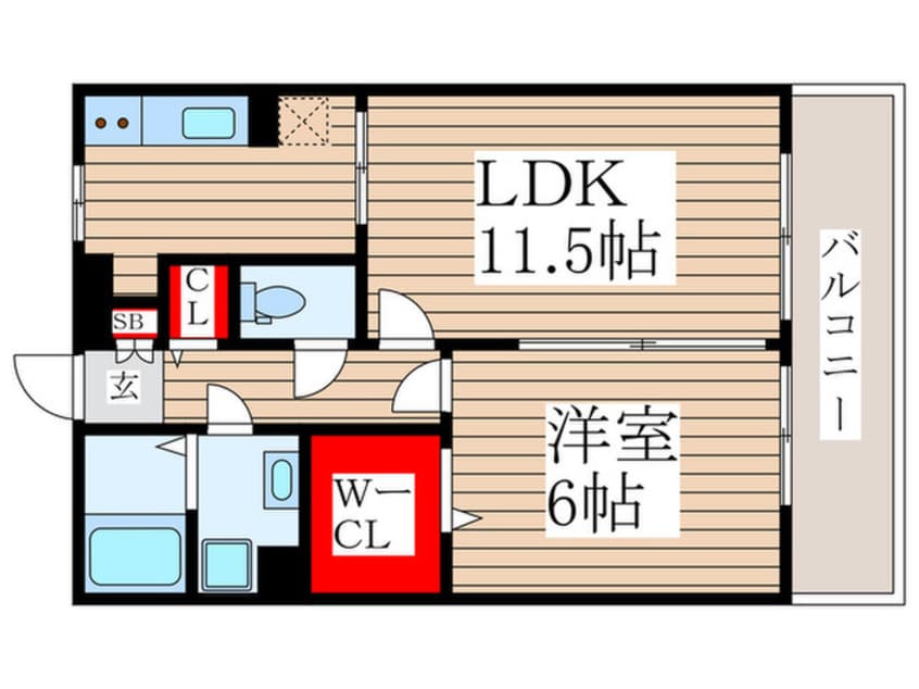 間取図 グランフィ－ルド松江Ⅱ