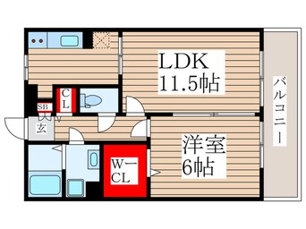 間取図 グランフィ－ルド松江Ⅱ