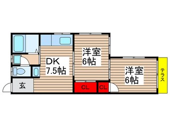 間取図 ベルビュ－佐倉宮前