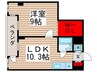 エリーゼ金町 1LDKの間取り