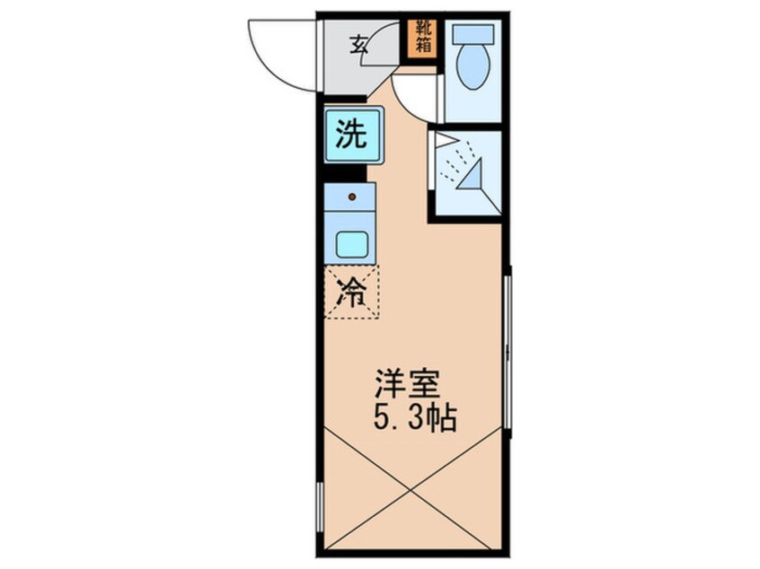 間取図 ﾘﾌﾞﾘ・WingⅡ渡田山王