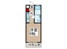 ＮＯＯＫ 1Kの間取り