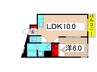 キャヴァンイワタ 1LDKの間取り