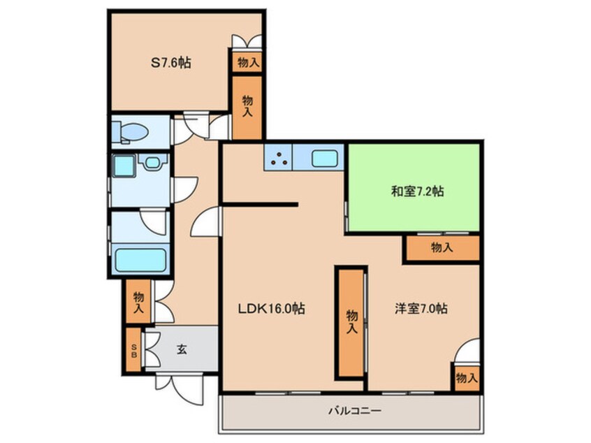 間取図 アートフル大山