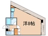 シロタビル 1Rの間取り