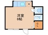 さつき荘 1Rの間取り