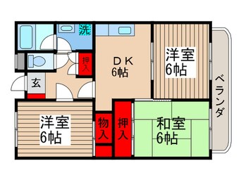 間取図 国立イ－ストハイツ