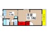 Hamanoハウス 1DKの間取り