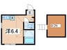 バイオレットヒルズ東館 1Rの間取り