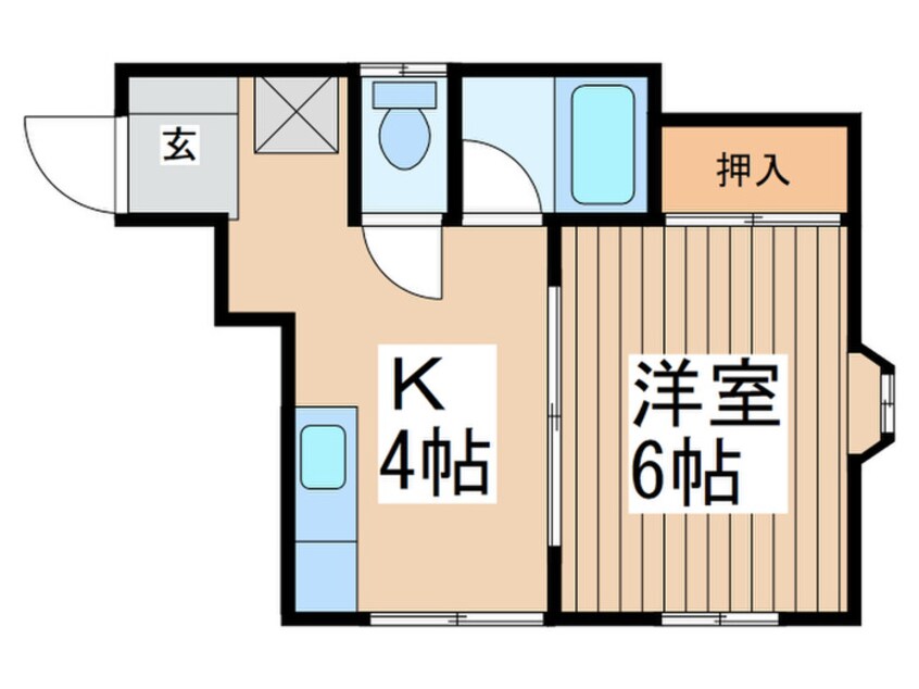 間取図 コ－ポフジ２