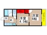 雨木ビル 2Kの間取り