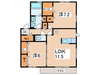 間取図 サンパティークB